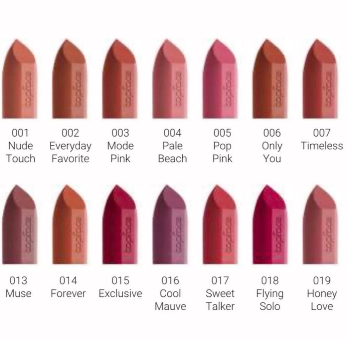 TOPF .PROHD RICH MATTE LIPSTICK (Hyaluronic Acid, Vitamin E, Macadamia Oil, Jojoba Oil, Coconut Oil...
